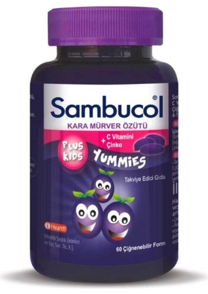 Plus Kids Yummies 60 Çiğneme Tableti