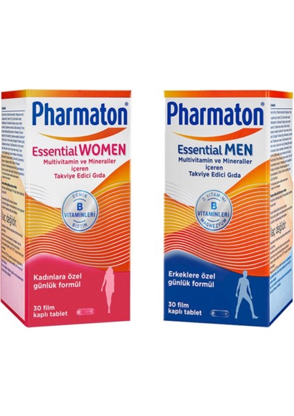 Essential Women Ve Essential Men Takviye Edici Gıda 30 Tablet
