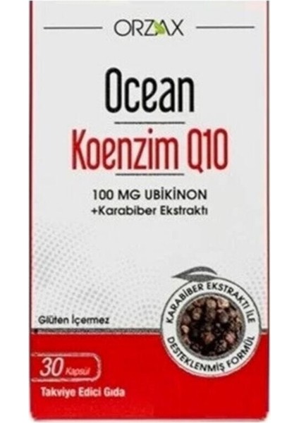 Ocean Koenzim Q10 100 Mg Ubikinon 30 Kapsül