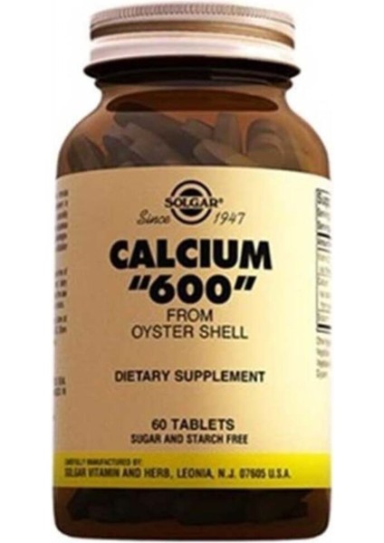 Calcium Oyster Shell 600 Mg 60 Tablet