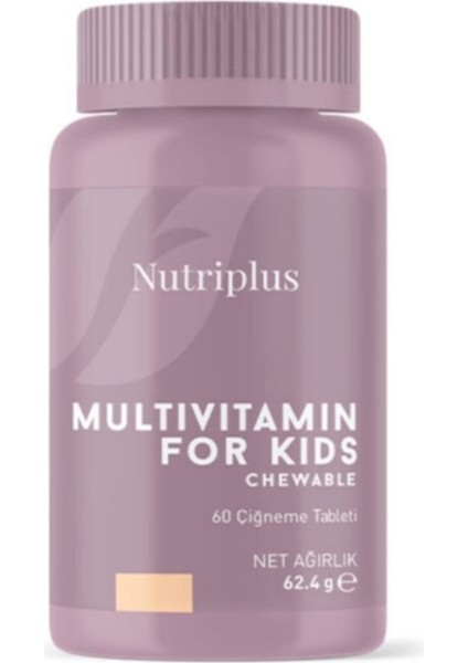 Nutriplus Multivitamin 60 Çiğneme Tableti Çocuklar Için