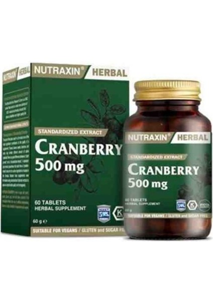 Cranberry 500 Mg 60 Tablet