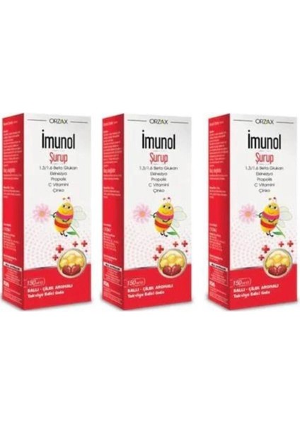 Imunol Şurup 150 Ml 3 Kutu Ocean - Orzax