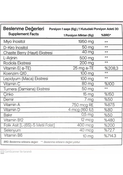 Proxyfemin 30 Saşe