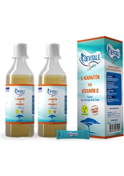 Splus Akasya Gamı L-Karnitin & Vitamin C İçeren Sıvı Takviye Edici Gıda 500 ml X 2 Adet