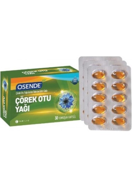 Osende Çörekotu Yağı 30 Yumuşak Kapsül