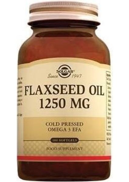 Flaxseed Oil 1250 Mg 100 Softjel