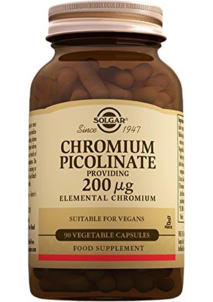 Chromium Picolinate 200 Mcg 90 Kapsül