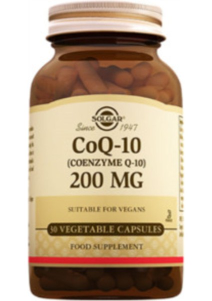Coenzyme Q-10 200mg 30 Kapsül