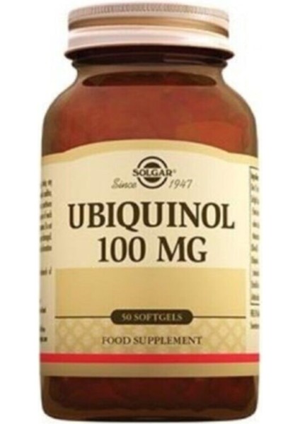 Ubiquinol 100 Mg 50 Softgels