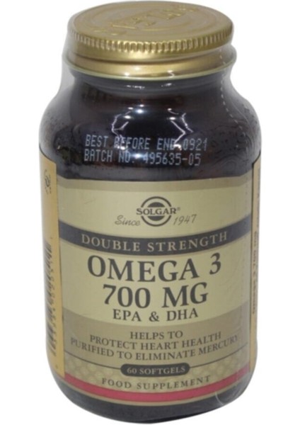 Omega-3 700 Mg 60 Kapsül