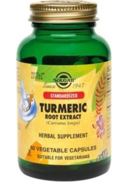 Turmeric Root Extract 400 Mg 60 V-Kapsül
