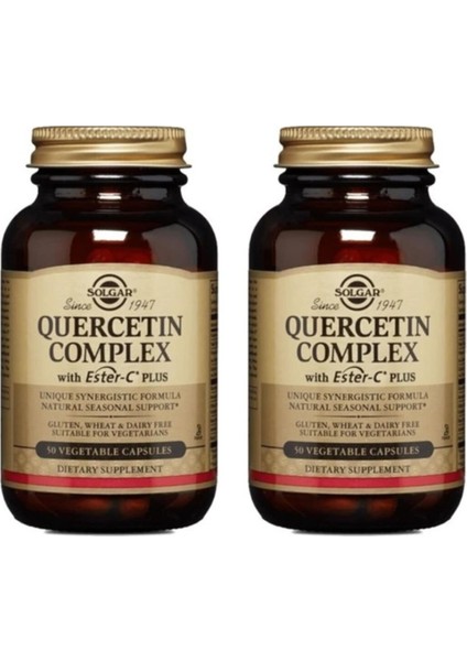 Quercetin Complex With Ester-C Plus 50 Kapsül 2 Adet
