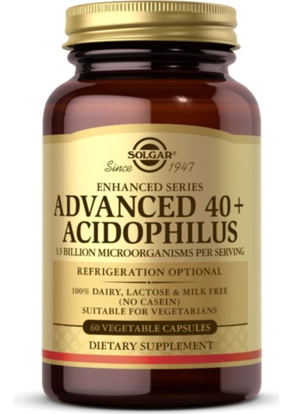 Advanced 40+ Acidophilus 60 Kapsül