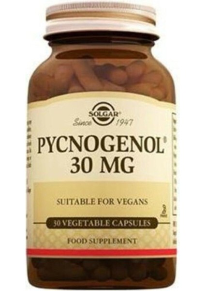 Pycnogenol 30 Mg 30 Kapsül