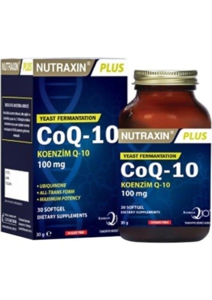 Nutraxin Coq-10 Takviye Edici Gıda 30 Yumuşak Kapsül