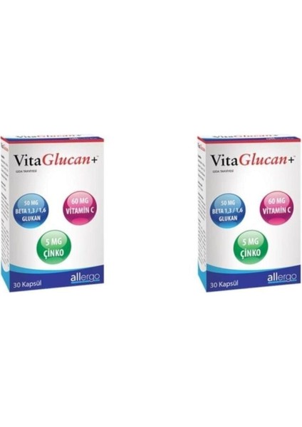 Vitaglucan Betaglucan 30 Kapsül - 2 Adet
