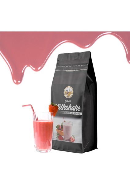 Çilekli Milkshake 1000 gr Içecek Tozu