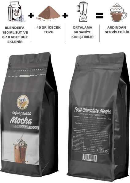 Soğuk Çikolatalı Mocha 1000 gr Içecek Tozu