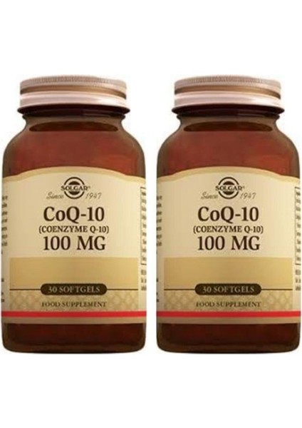 Coenzyme Q-10 100 Mg 30 Softgel 2 Adet