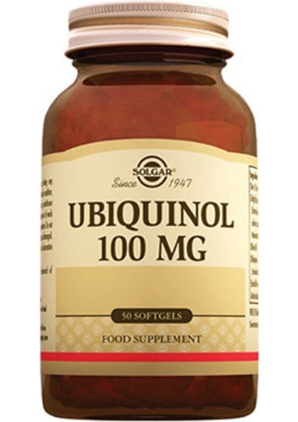 Ubiquinol 100 Mg 50 Kapsül