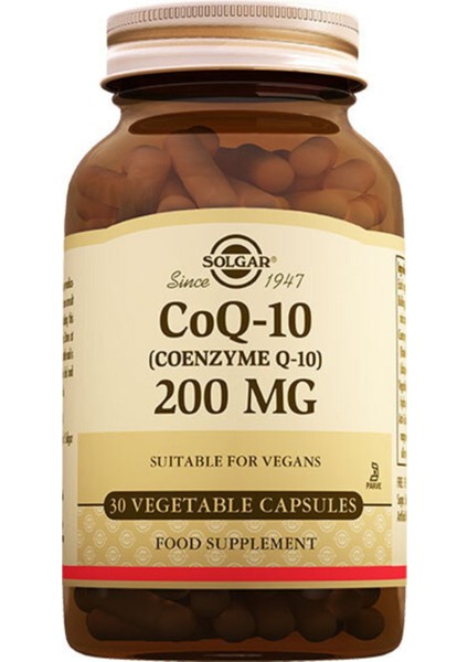 Coenzyme Q10 200 Mg 30 Kapsül