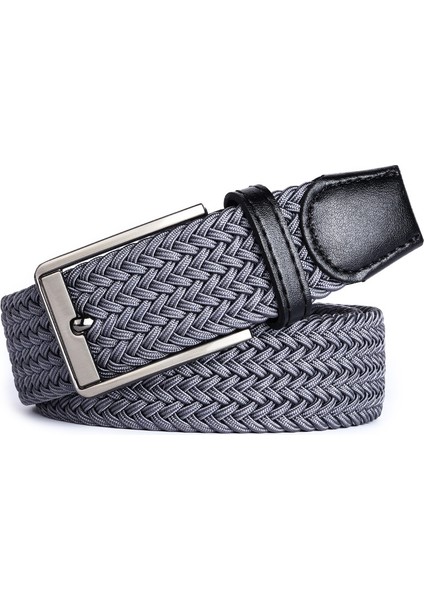 Deliksiz Nefes Alabilen Streç Tuval Dokuma Kemer Kemer Rahat Pantolon Kayış (Yurt Dışından)