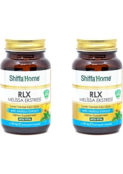 Rlx Melissa Ekstresi 560 Mg 60 Kapsül X 2 Adet