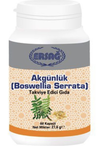 Akgünlük Boswellia Serrata Takviye Edici Gıda 60 Kapsül