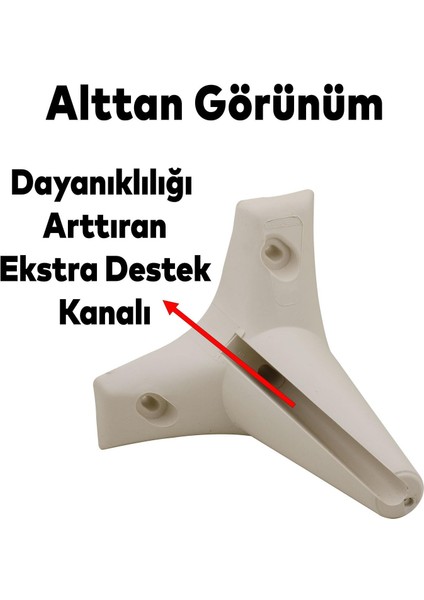 Lüks Mobilya Kanepe Sehpa Puf Koltuk Ayağı 12 cm Krem Baza Ayak fırsatları