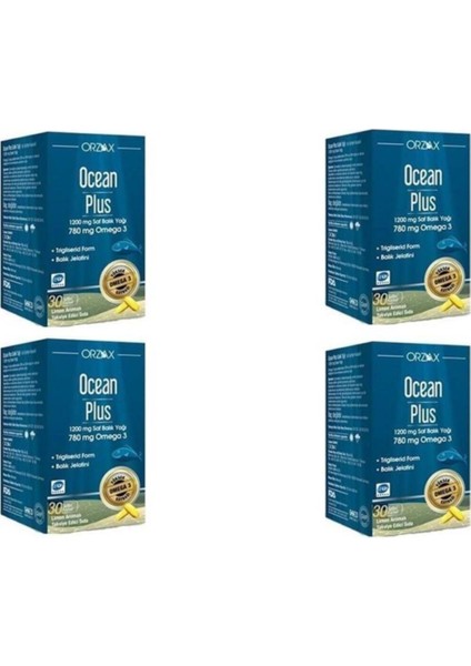 Ocean Plus Omega 3 1200 Mg 30 Kapsül 4 Adet