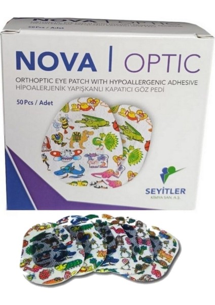 Optik Çocuk Göz Kapama Bandı 50 Adet Optic Göz
