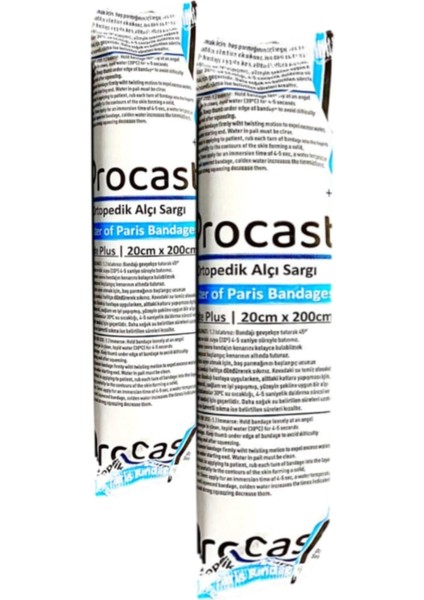Procast Alçılı Sargı Bezi 20cm X 200cm 100 Adet fiyatları