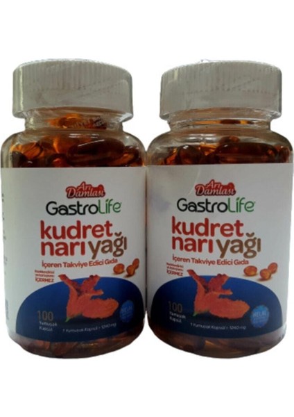 Gastrolife Kudretnarı Yağı Softjel 1240 Mg * 100 Lü 2 Adet