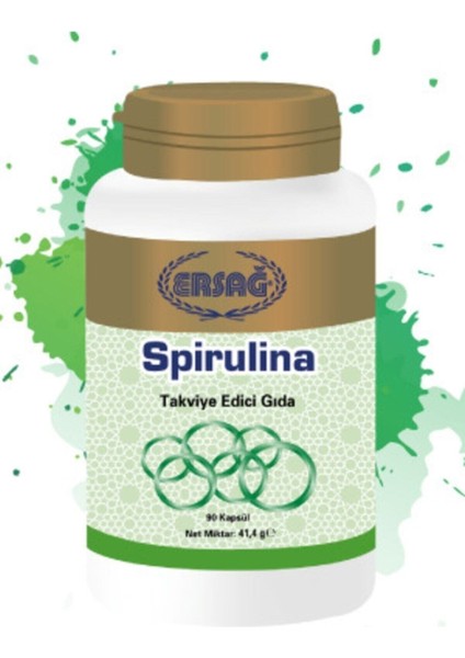 Spirulina Ekstraktı Gıda Takviyesi 90 Kapsül
