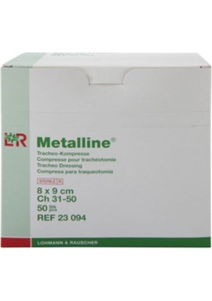 Metalline Trakeostomi Kanül Pedi 8 x 9 cm 50 Adet