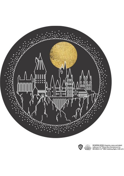 Hogwarts Christmas Ahşap Bardak Altlığı