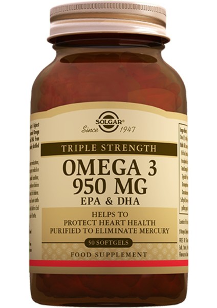 Omega 3 950 Mg 50 Kapsül