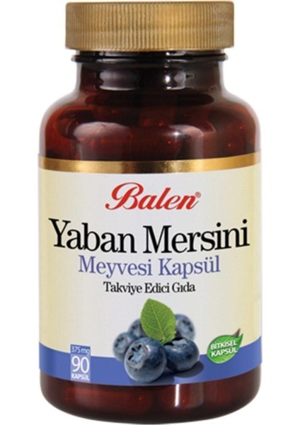 Yaban Mersini Meyvesi Ekstraktı 375 Mg 90 Kapsül