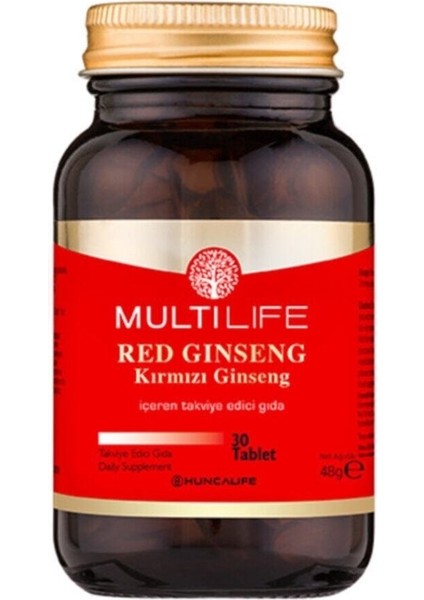 Multilife Kırmızı Ginseng Içeren Takviye Edici Gıda 30 Soft Gel