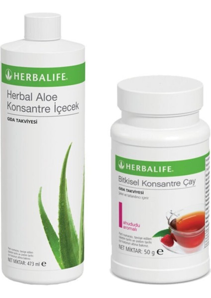 Aloe Konsantre Içecek+ Ahududu Bitkisel Konsantre Çay