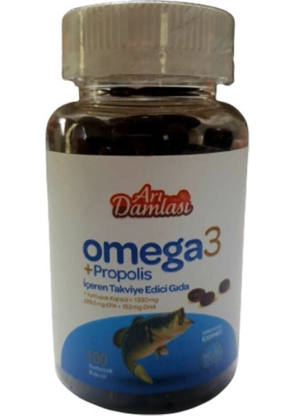 Arı Damlası Omega 3 Propolisli Softjel 1330 Mg 100'Lü