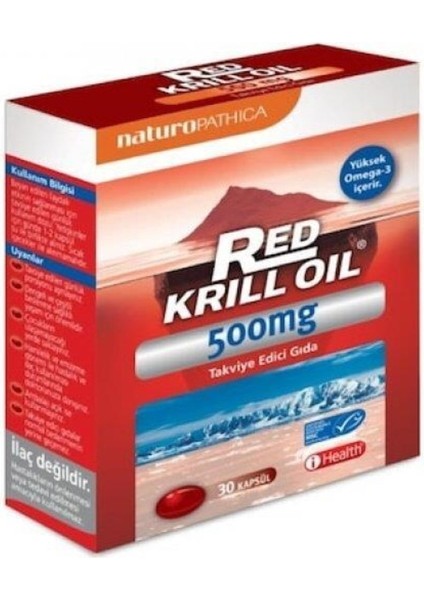 Red Krill Oil 500mg 30 Kapsül