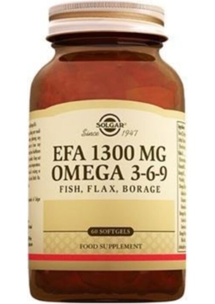 Omega 3-6-9 Efa 1300 Mg 60 Softjel