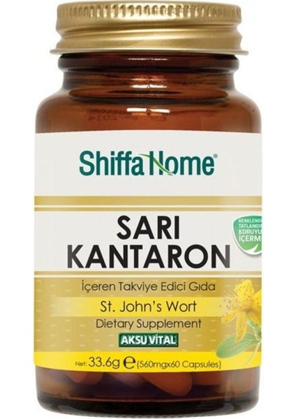 Sarı Kantaron (John's Wort) 560mg 60 Kapsül X 3 Adet