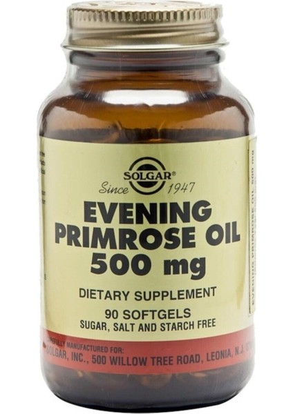 Evening Primrose Oil 500 Mg 90 Softjel