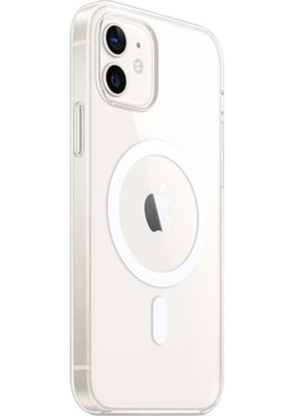 Apple iPhone 12 Uyumlu Magsafe Şeffaf Silikon Telefon Kılıfı