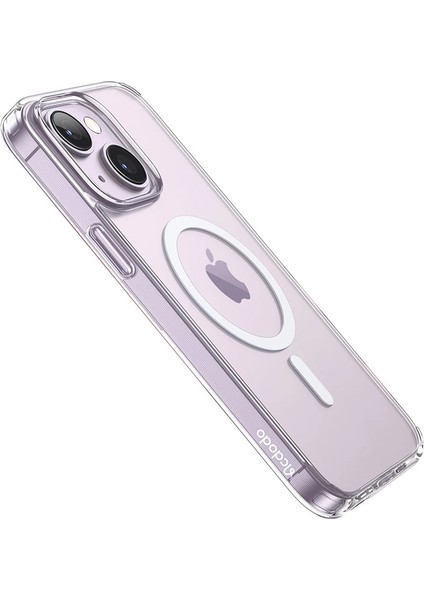 Apple iPhone 14 Uyumlu Magsafe Şeffaf Silikon Telefon Kılıfı