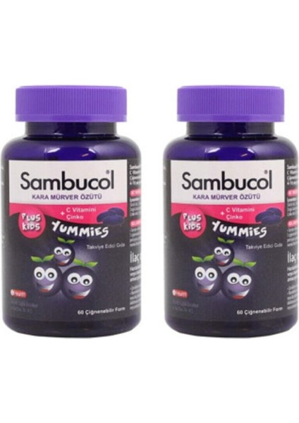 Plus Kids Yummies 60 Çiğneme Tableti 2'Li