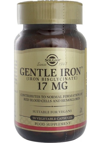 Gentle Iron 17 Mg 90 Kapsül